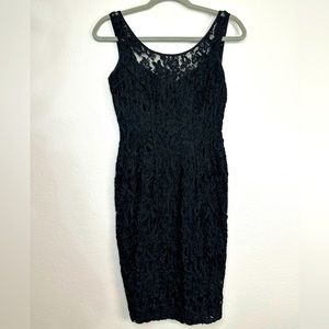 Ann Taylor | Embroidered Little Black Dress Sleeveless